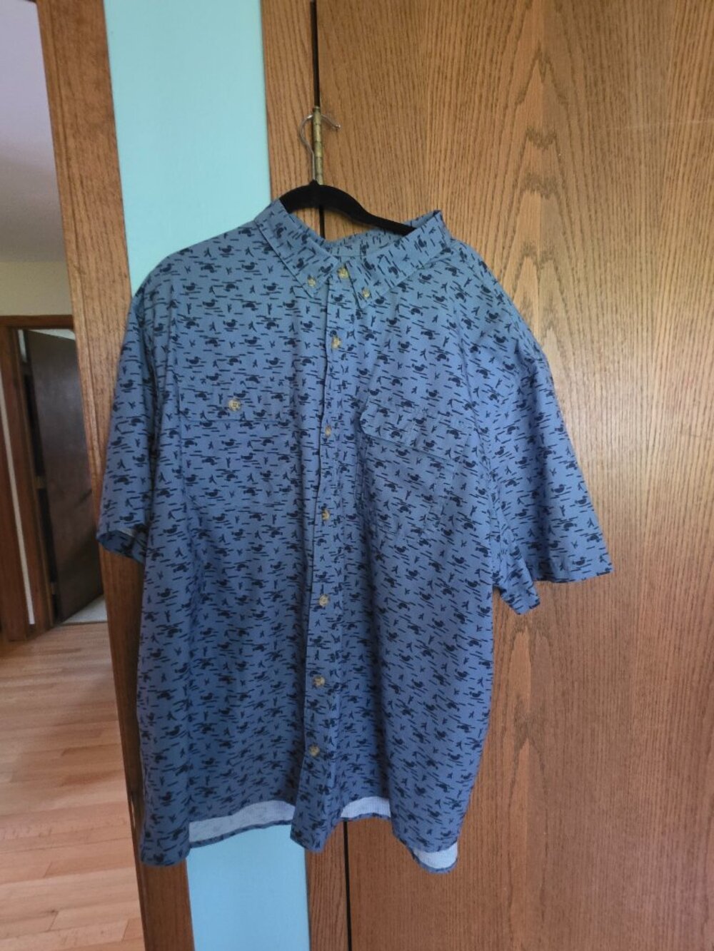 Blue Shirtsleeve Duluth Shirt 3xl